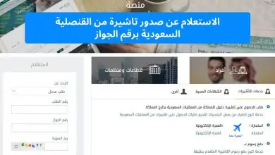 الاستعلام عن صدور تاشيرة من القنصلية السعودية